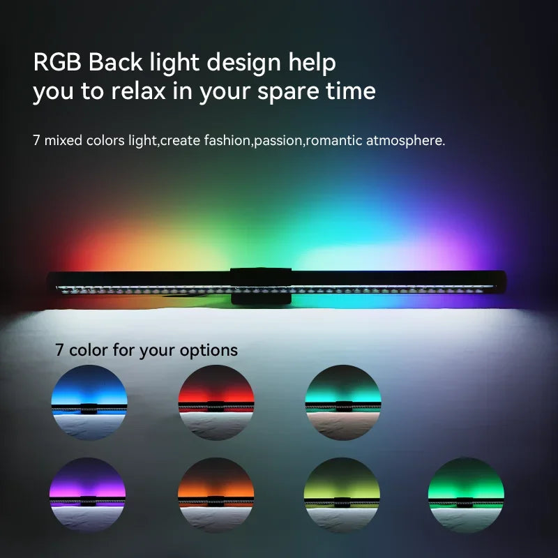 LED Light Bar for Monitor - RGB Atmosphere Lamp with Touch Control, 44cm