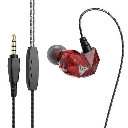 Original QKZ AK6 Copper Driver HiFi Wired Earphone Race Sport & Gaming