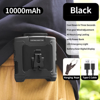 Portable Waist Fan Hanging Neck Fan