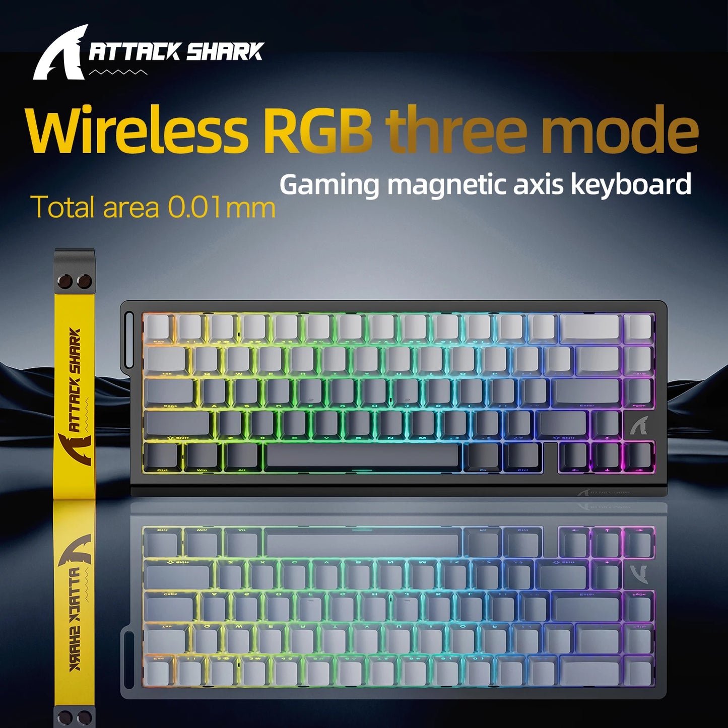 Teclado mecánico para juegos magnético X68HE ATTACK SHARK con cable para juegos profesionales
