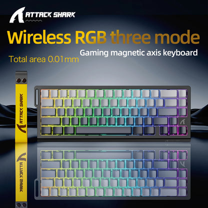 Teclado mecánico para juegos magnético X68HE ATTACK SHARK con cable para juegos profesionales