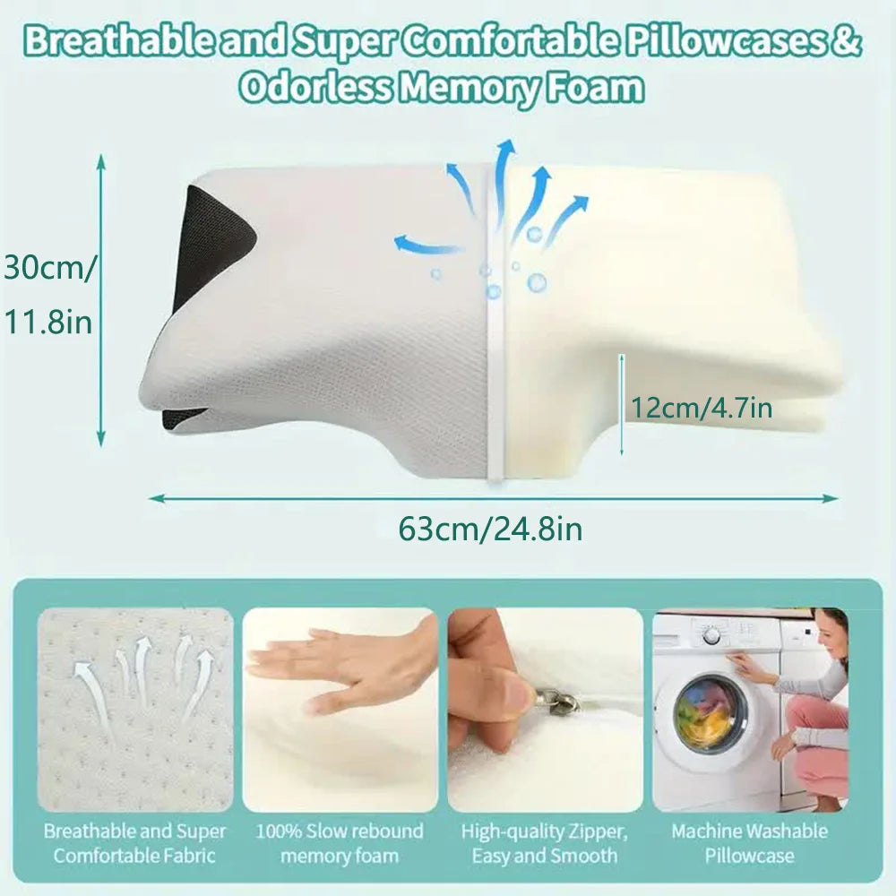 Almohada cervical Butterfly Sleep Memory duerme como en un sueño