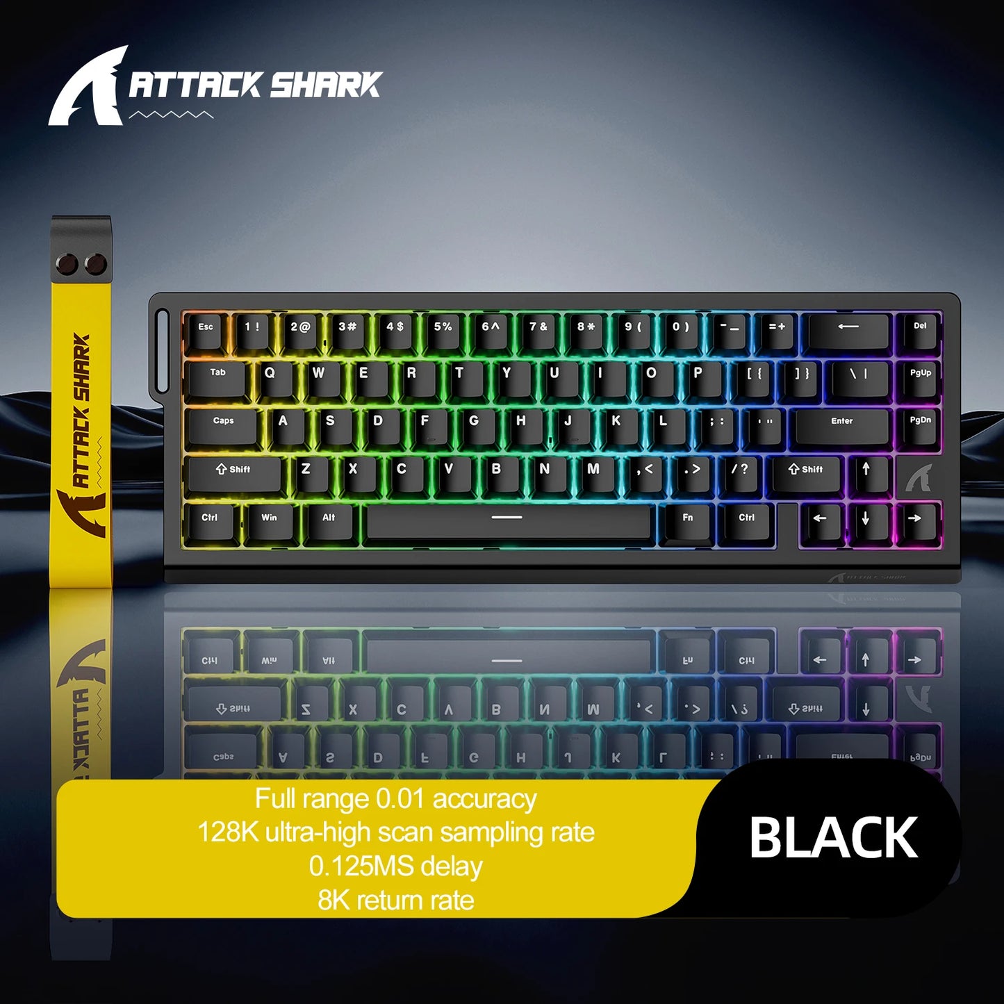 Teclado mecánico para juegos magnético X68HE ATTACK SHARK con cable para juegos profesionales
