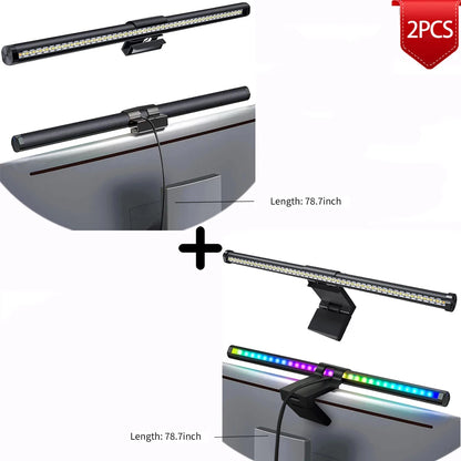 LED Light Bar for Monitor - RGB Atmosphere Lamp with Touch Control, 44cm