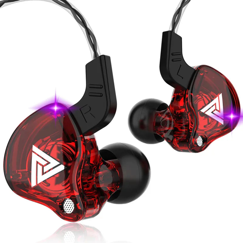 Original QKZ AK6 Copper Driver HiFi Wired Earphone Race Sport & Gaming