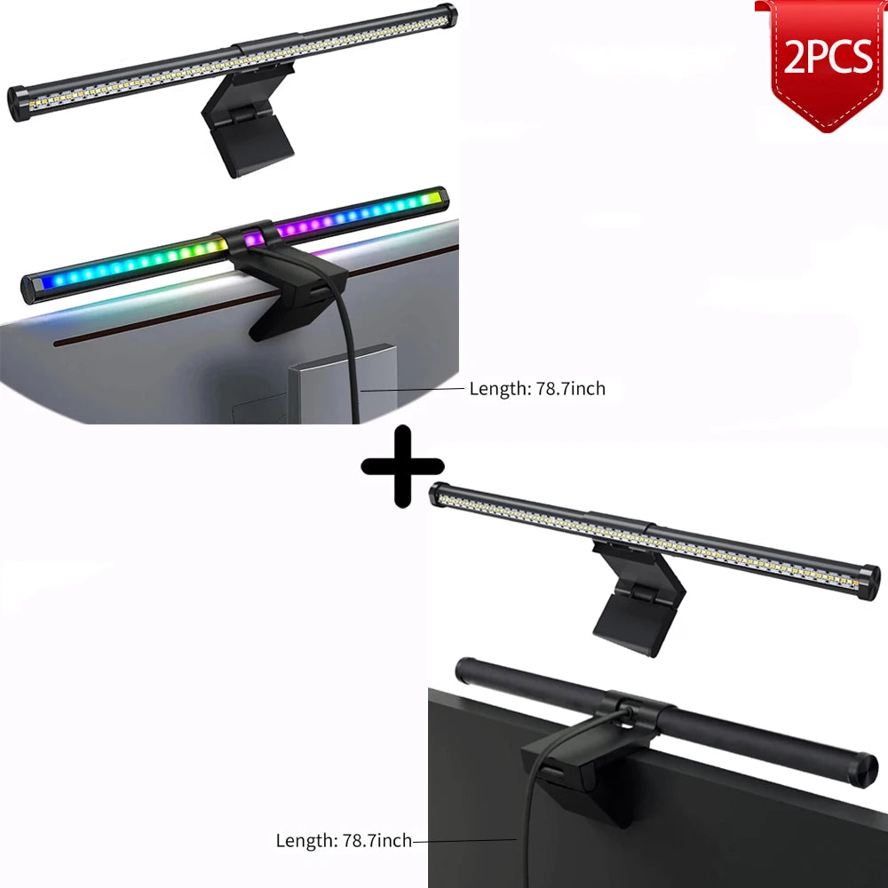 LED Light Bar for Monitor - RGB Atmosphere Lamp with Touch Control, 44cm
