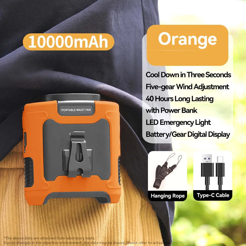 Portable Waist Fan Hanging Neck Fan