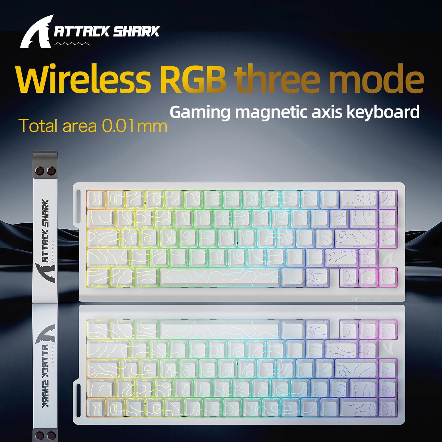 Teclado mecánico para juegos magnético X68HE ATTACK SHARK con cable para juegos profesionales