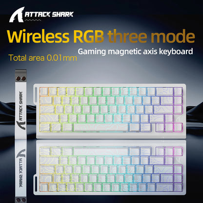 Teclado mecánico para juegos magnético X68HE ATTACK SHARK con cable para juegos profesionales