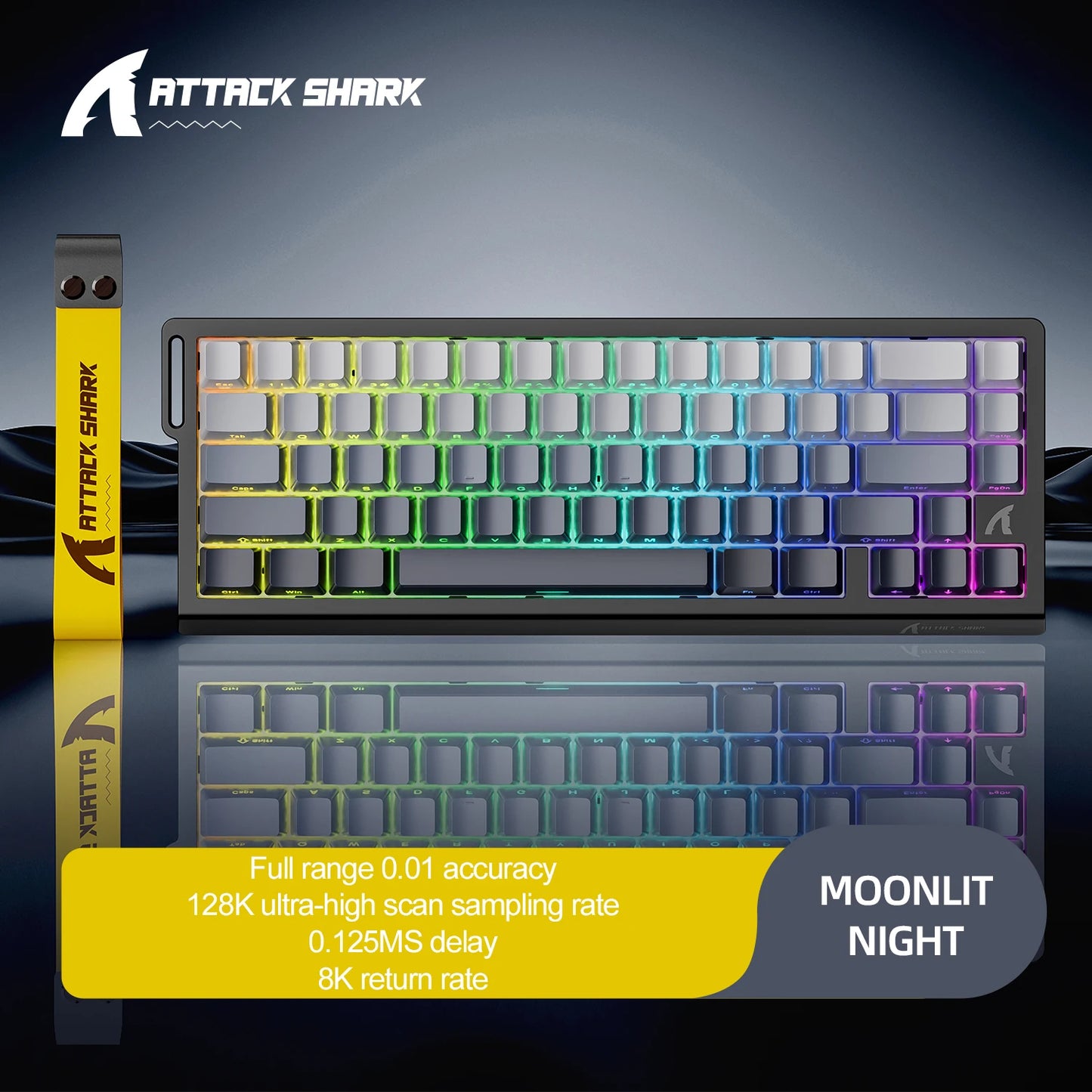 Teclado mecánico para juegos magnético X68HE ATTACK SHARK con cable para juegos profesionales