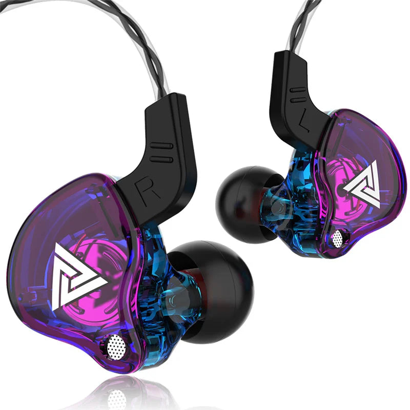 Original QKZ AK6 Copper Driver HiFi Wired Earphone Race Sport & Gaming