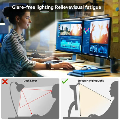 LED Light Bar for Monitor - RGB Atmosphere Lamp with Touch Control, 44cm