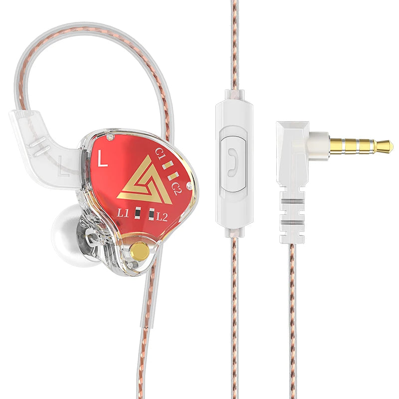 Original QKZ AK6 Copper Driver HiFi Wired Earphone Race Sport & Gaming