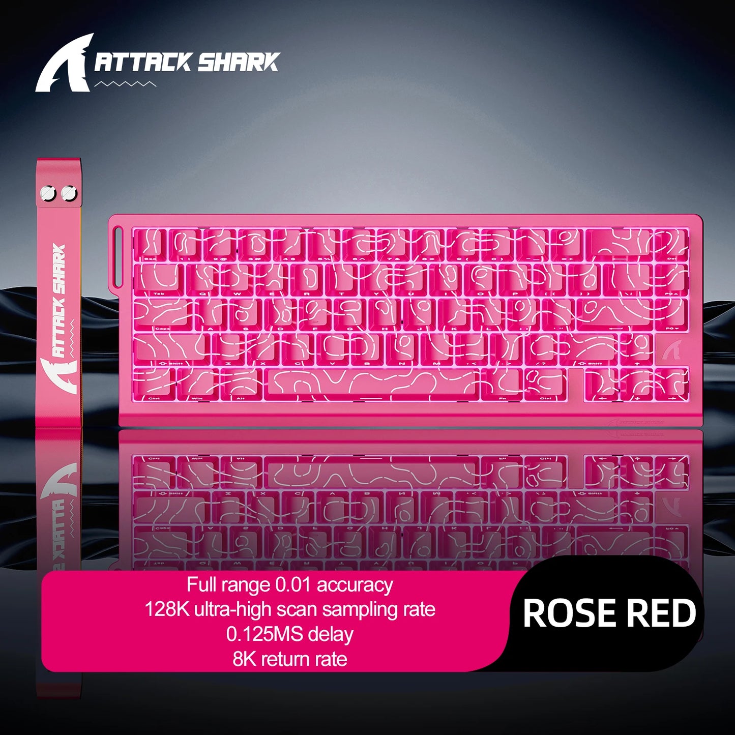 Teclado mecánico para juegos magnético X68HE ATTACK SHARK con cable para juegos profesionales
