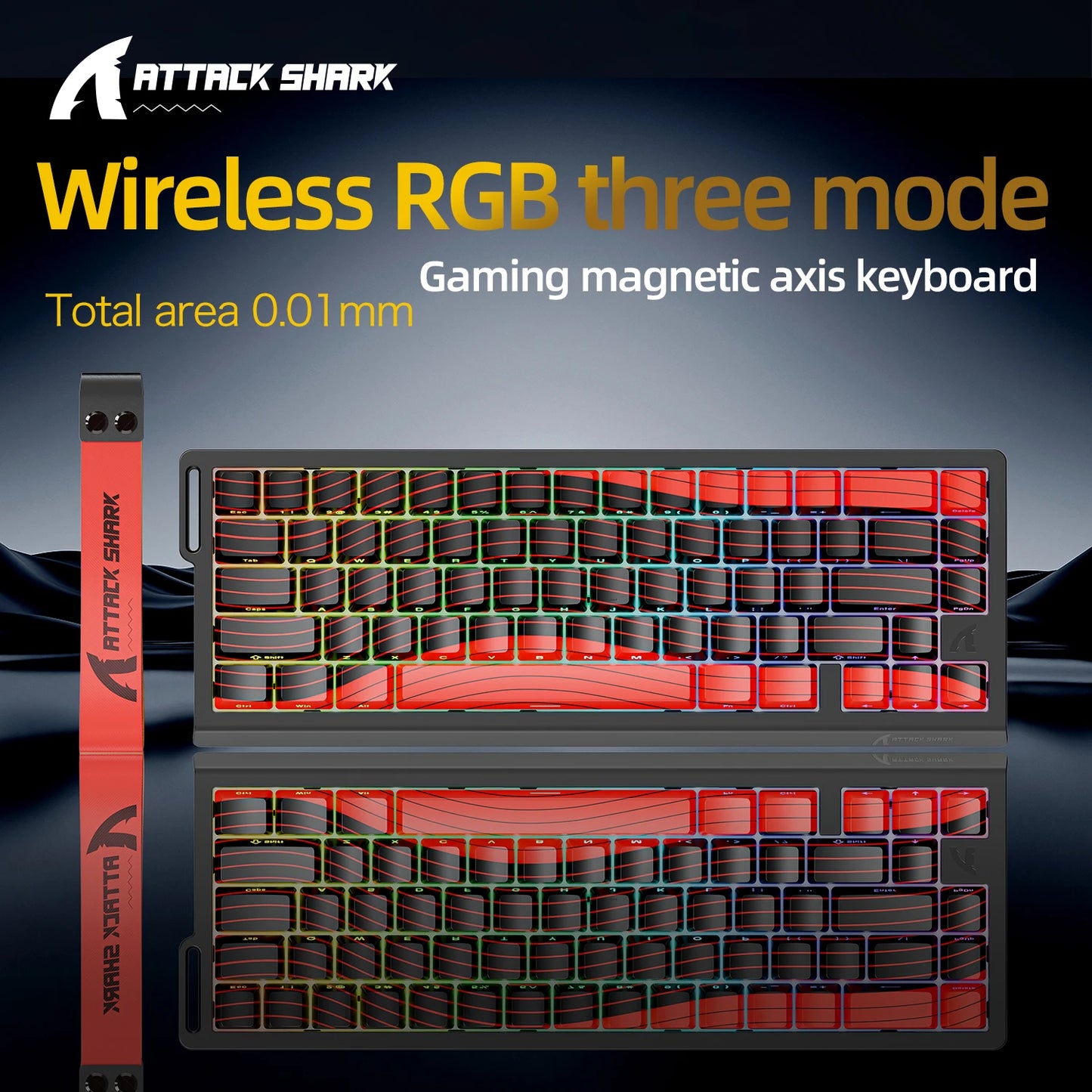 Teclado mecánico para juegos magnético X68HE ATTACK SHARK con cable para juegos profesionales