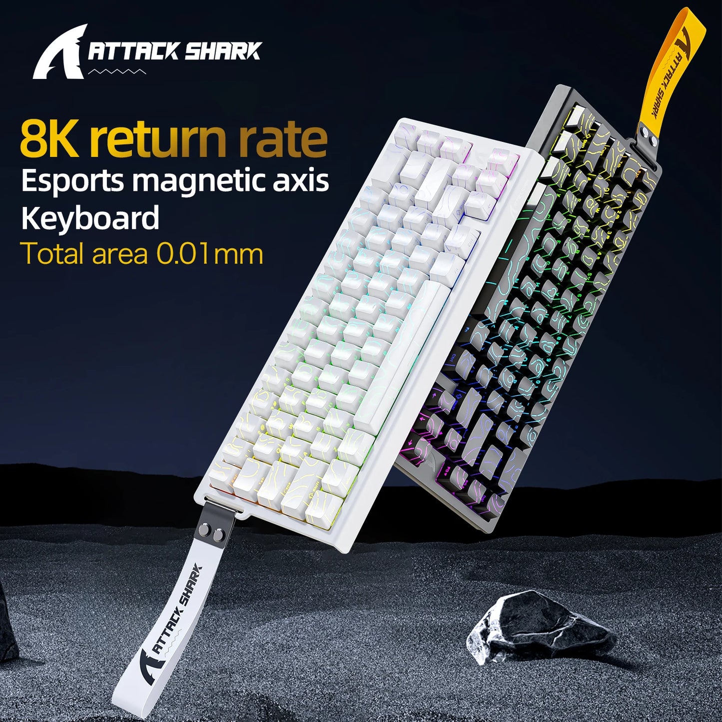Teclado mecánico para juegos magnético X68HE ATTACK SHARK con cable para juegos profesionales