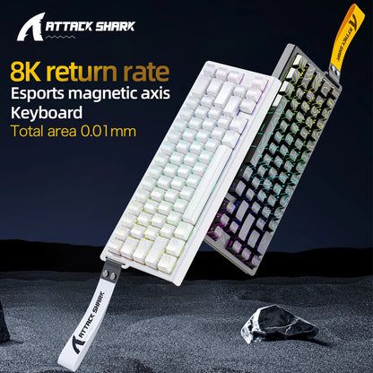 Teclado mecánico para juegos magnético X68HE ATTACK SHARK con cable para juegos profesionales