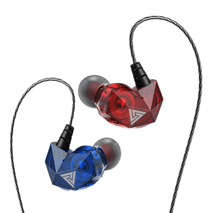 Original QKZ AK6 Copper Driver HiFi Wired Earphone Race Sport & Gaming