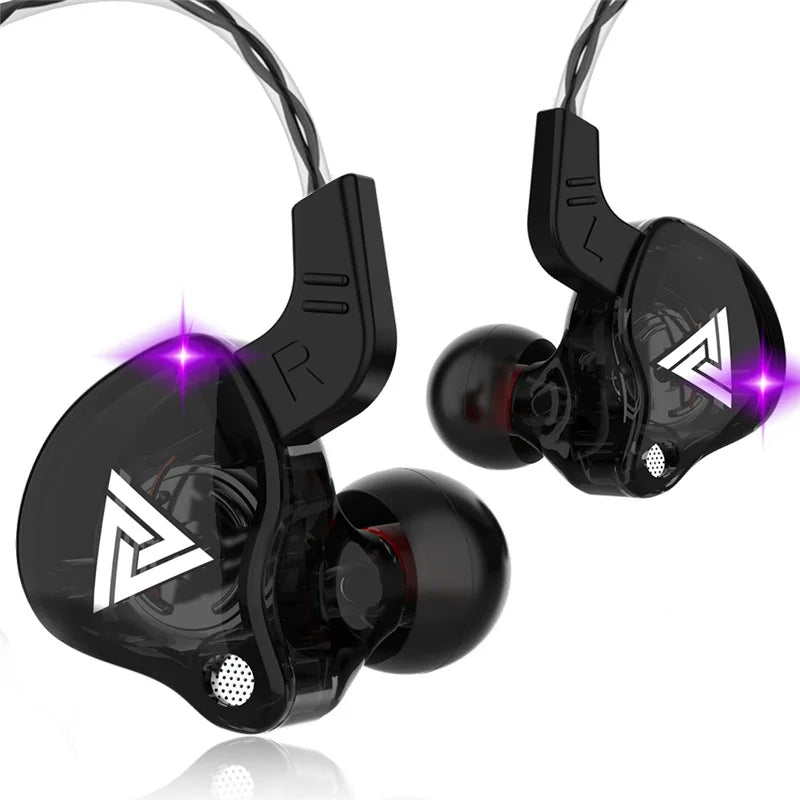 Original QKZ AK6 Copper Driver HiFi Wired Earphone Race Sport & Gaming