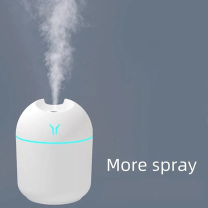 Mini USB Humidifier & Aroma Diffuser — Whisper-Quiet with LED Mood Light