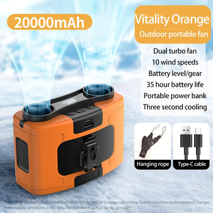 Portable Waist Fan Hanging Neck Fan