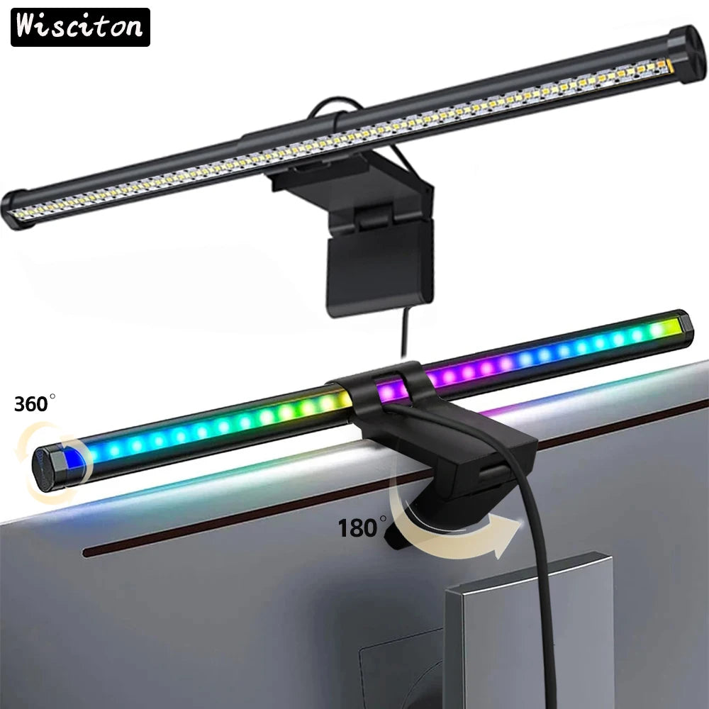 LED Light Bar for Monitor - RGB Atmosphere Lamp with Touch Control, 44cm