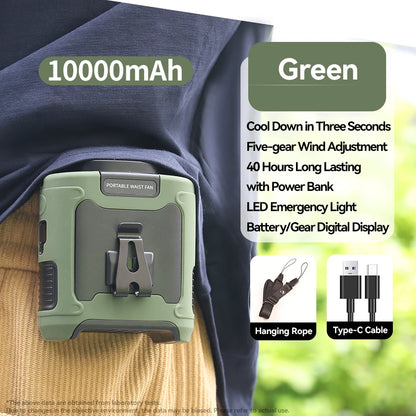 Portable Waist Fan Hanging Neck Fan