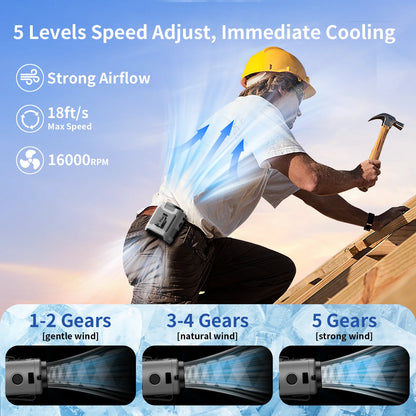 Portable Waist Fan Hanging Neck Fan