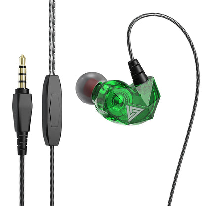 Original QKZ AK6 Copper Driver HiFi Wired Earphone Race Sport & Gaming
